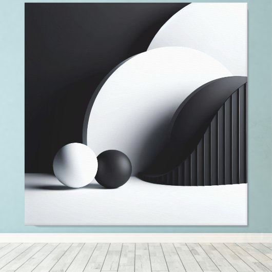 Duality in Silent Motion Canvas Afdruk (Insitu (Houten vloer))