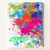 Duality Journal – Paint Spill Chaos Edition Notitieboek (Achterkant)