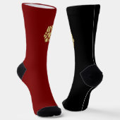 Duality Socks – Red & Black Sokken (Gebogen)