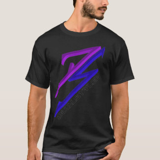 Dualstijlen T-shirt (zwart)