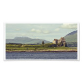 Duart Castle en het eiland Mull Panorama Foto Afdruk (Voorkant)