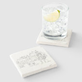 Duart Castle Isle of Mull Scotland Stenen Onderzetter (Zijkant)