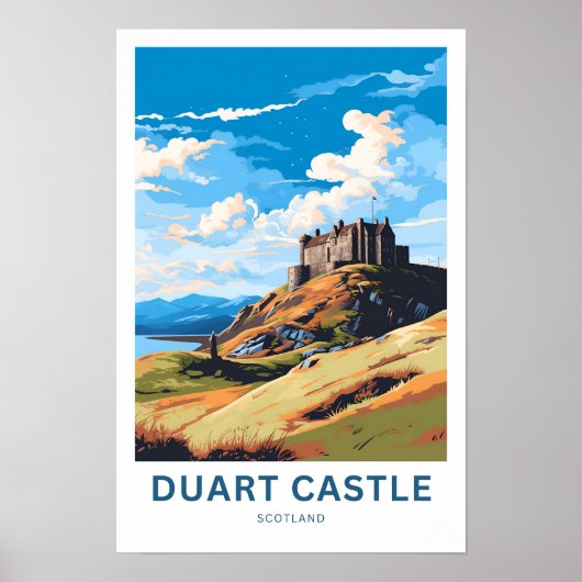 Duart Castle Scotland Reisprint Poster (Voorkant)