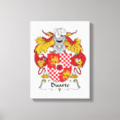 Duarte Family Crest Canvas Afdruk (Voorkant)