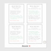 Duas voor Iftar die de vasten tijdens de ramadan v Sticker (Vel)