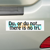 Duathlon Bumpersticker (Op auto)