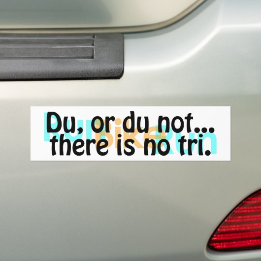 Duathlon Bumpersticker (Op auto)