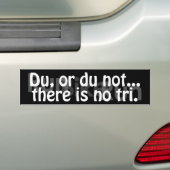Duathlon Bumpersticker (Op auto)