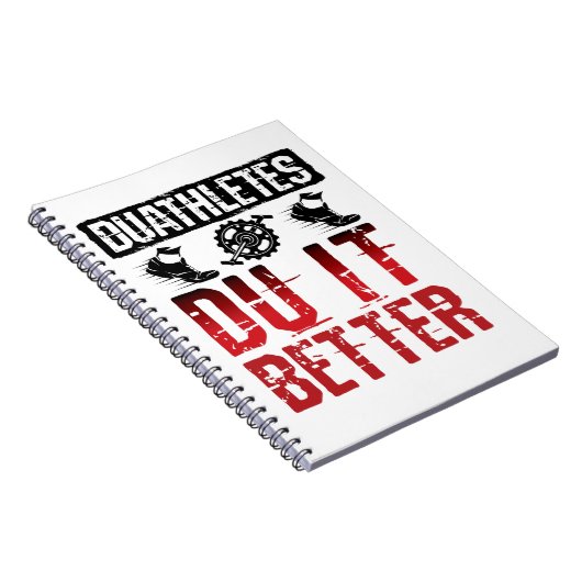 Duathlon Funny Duathletes is beter Notitieboek (Rechterzijde)
