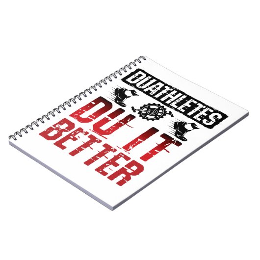 Duathlon Funny Duathletes is beter Notitieboek (Linkerzijde)