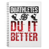 Duathlon Funny Duathletes is beter Notitieboek (Voorkant)