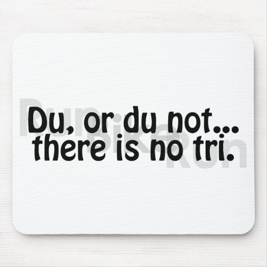 Duathlon Mousepad Muismat (Voorkant)