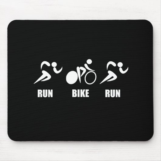Duathlon Run Bike Run Muismat (Voorkant)
