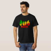Dub Attack Rasta Kleuren Reggae T-shirt (Voorkant volledig)