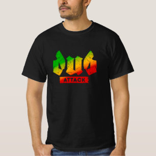 Dub Attack Rasta Kleuren Reggae T-shirt