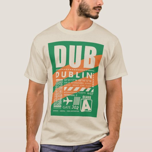 DUB Dublin Airport T-shirt (Voorkant)
