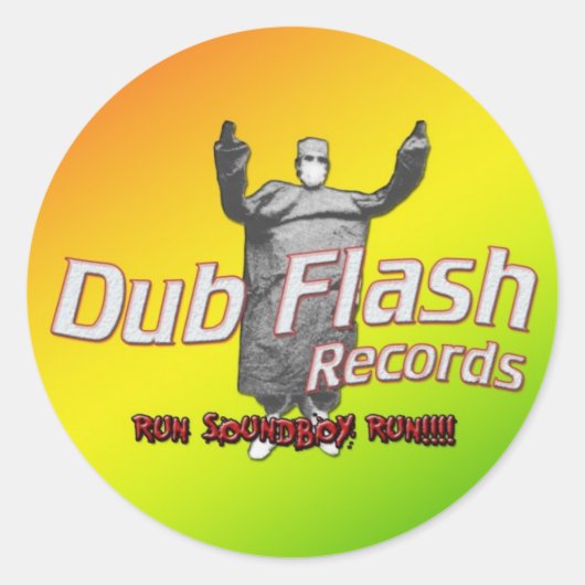 Dub Flash-Sticker Ronde Sticker (Voorkant)