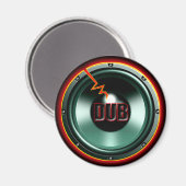 DUB RED HOT WOOFER T-shirts Magneet (Voorkant / Achterkant)