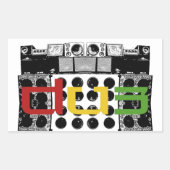 dub soundsystem Sticker (Voorkant)