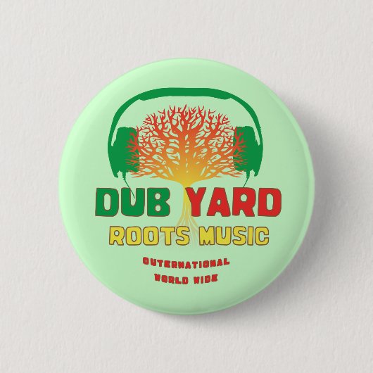 Dub Yard Roots Music Ronde Button 5,7 Cm (Voorkant)