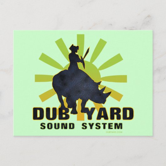 Dub Yard Sound System Briefkaart (Voorkant)