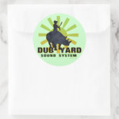Dub Yard Sound System Ronde Sticker (Tas)