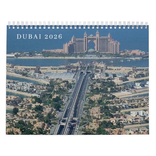 Dubai 2026 kalender (Hoes)
