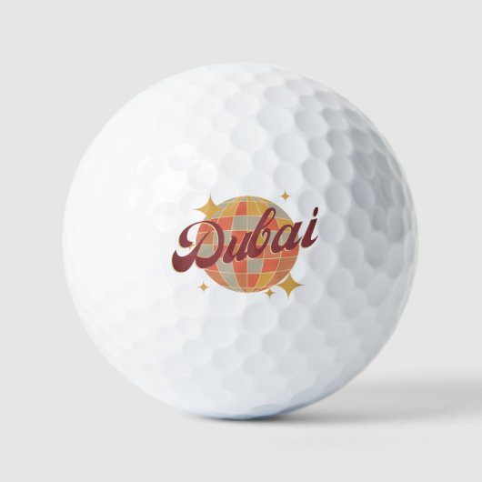 Dubai accessoire golfspeler golfballen (Voorkant)