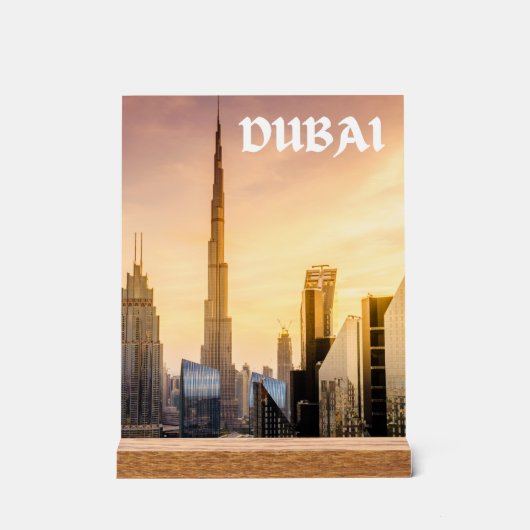 Dubai Acryl Bord (Voorkant)