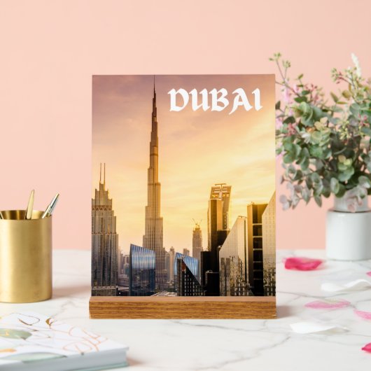 Dubai Acryl Bord (Huwelijk)