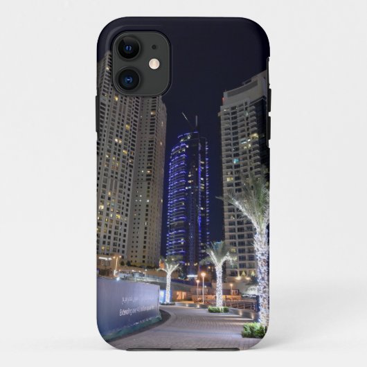 Dubai architectuur bij nacht Case-Mate iPhone case (Achterkant)