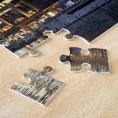 Dubai architectuur bij nacht legpuzzel (Zijkant)