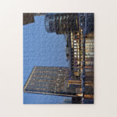 Dubai architectuur bij nacht legpuzzel (Verticaal)