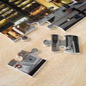 Dubai architectuur bij nacht legpuzzel (Zijkant)