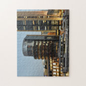 Dubai architectuur bij nacht legpuzzel (Verticaal)