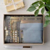 Dubai architectuur bij nacht tissuepapier (Geschenk)