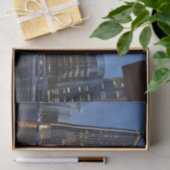 Dubai architectuur bij nacht tissuepapier (Geschenk)