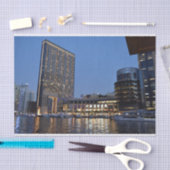 Dubai architectuur bij nacht tissuepapier (Craft)