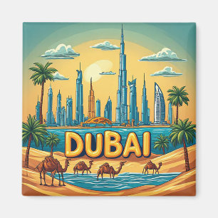 🧲 Dubai Avontuur Vakantie Herinnering Uit UAE 🏙️ Magneet