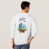 Dubai Basic T-shirt met lange mouwen (Achterkant volledig)