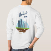 Dubai Basic T-shirt met lange mouwen (Achterkant)