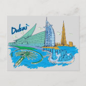 Dubai, beroemde stad van de Verenigde Arabische Em Briefkaart (Voorkant)