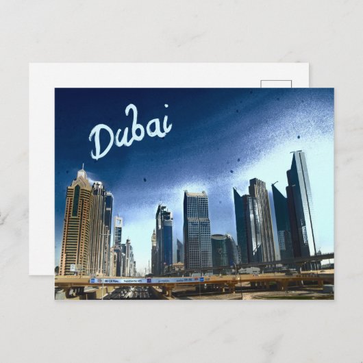 Dubai Briefkaart (Voorkant / Achterkant)