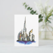 dubai briefkaart (Staand voorkant)