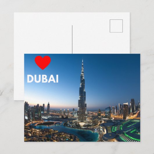 Dubai Briefkaart (Voorkant / Achterkant)