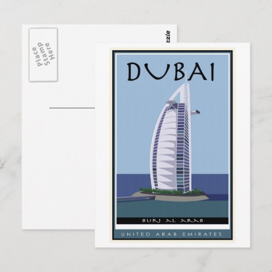 Dubai Briefkaart (Voorkant / Achterkant)