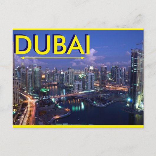 DUBAI BRIEFKAART DOOR MOJI GBADAMOSI (Voorkant)