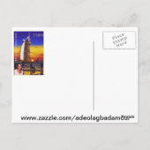 DUBAI BRIEFKAART VAN MOJISOLA A GBADAMOSI OKUBULE (Achterkant)