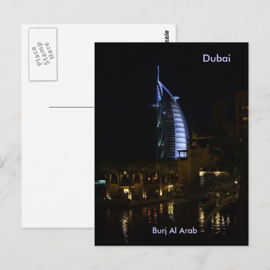 Dubai, Burj Al Arab Briefkaart (Voorkant / Achterkant)