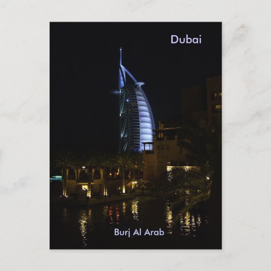 Dubai, Burj Al Arab Briefkaart (Voorkant)